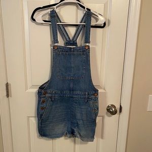 Madewell overall shorts